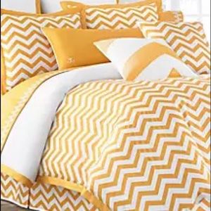 NWT Jill Rosenwald Copley Buckley Chevron Bed Skirt